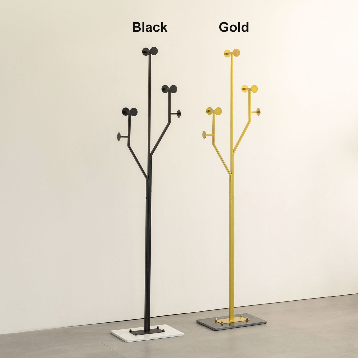 JIAYUEJU Heavy Duty Coat Rack Tree-shaped Metal Freestanding Coat Tree with Sturdy Marble Base Corner Coat Rack for Bedroom Entryway Hallway 14.96 x 10.24 x 68.9 Inches