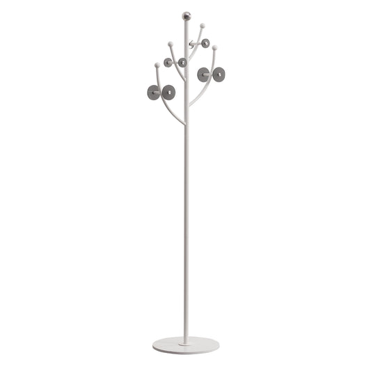 JIAYUEJU Heavy Duty Coat Rack Flower-shaped Entry-way Coat Racks Stand with Marble Base Metal Coat Tree Freestanding for Jacket Purse Scarf Bag 13.78 x 13.78 x 68.9 Inches